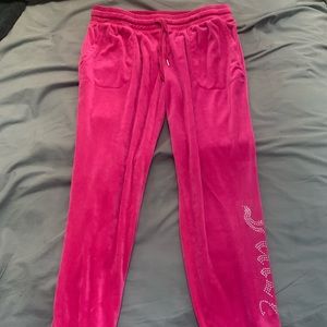 Juicy Couture Pink Velour Sleepwear Pants.